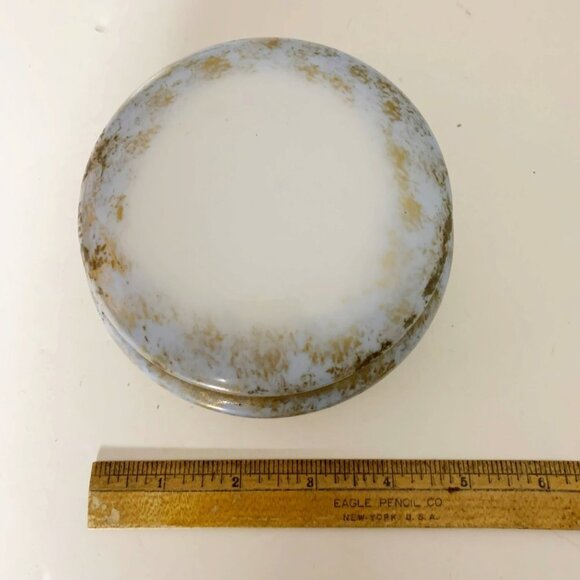 Vintage Limoges France Porcelain Lidded PowderJar Trinket Dish - Picture 7 of 8